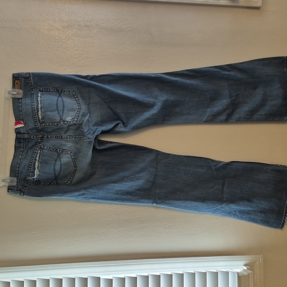 Vintage Y2k 90s Womens Abercrombie And Fitch Denim Jeans Madison Distressed 12L - Picture 4 of 11